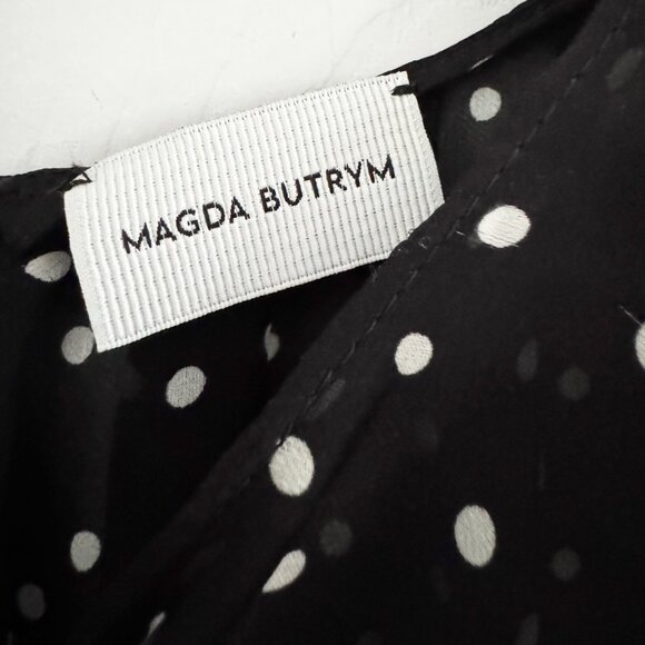 Magda Butrym "Barletta" Polka-Dot Silk Mini Dress, size 34 (fits size 0) - Picture 6 of 15